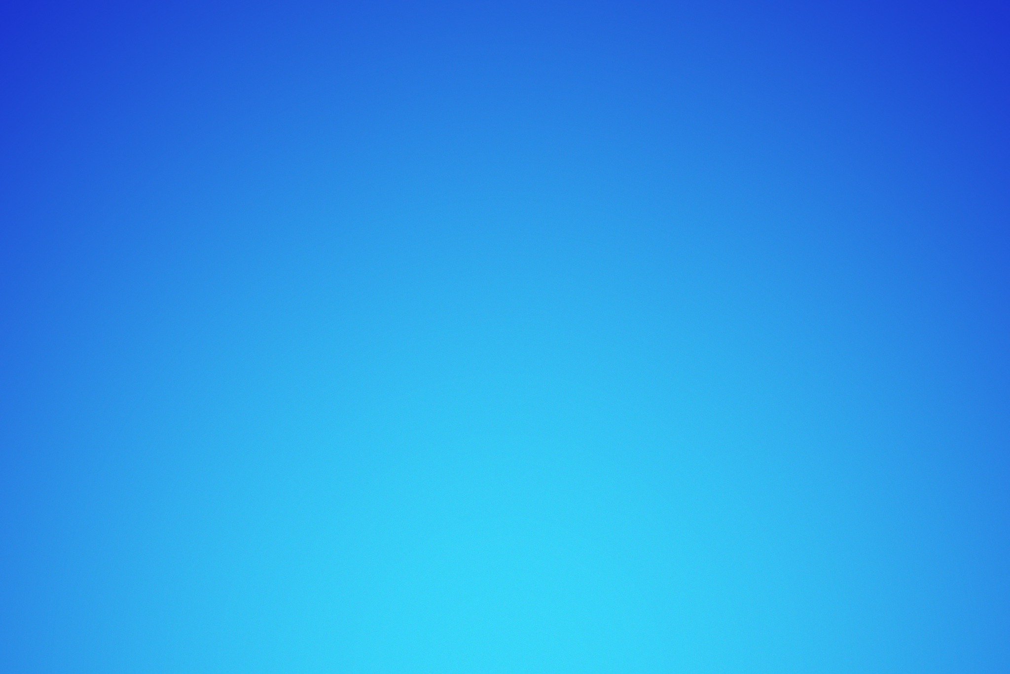 a blue radial gradient background transitioning from light to dark blue